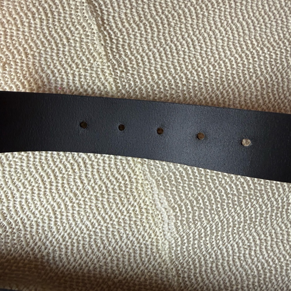 Carhartt Black Leather Men's Belt WB5509-M Size 46 - Picture 11 of 11